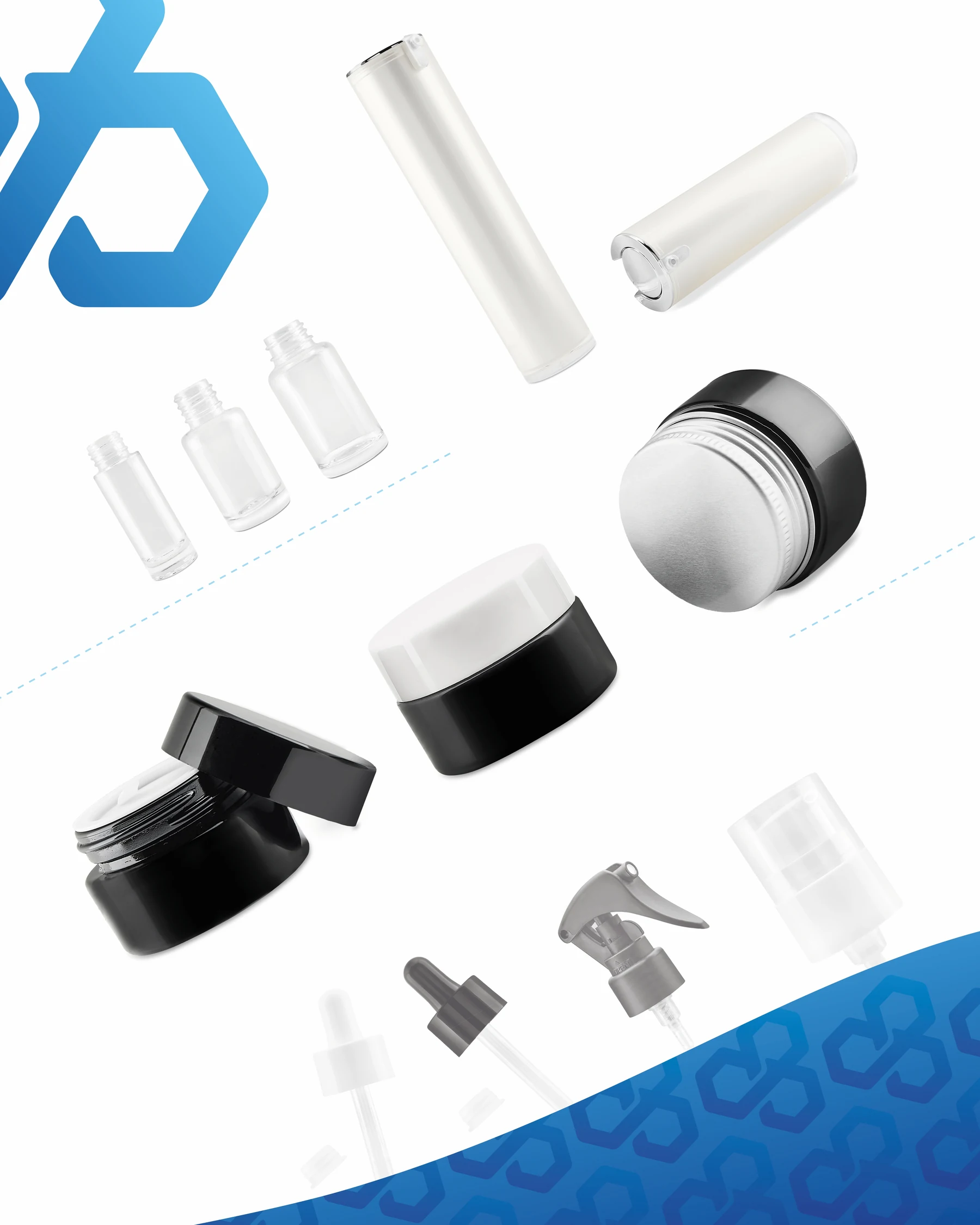 Collezione di packaging cosmetico MEPING